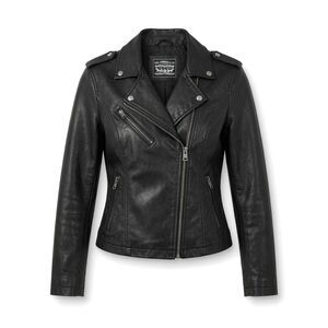 Levi's Women's Size L Black Faux Leather Cropped Moto Urban Biker Jacket